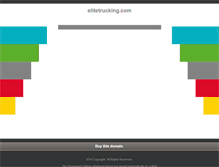 Tablet Screenshot of elitetrucking.com